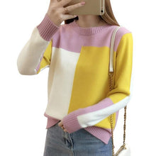 Load image into Gallery viewer, Autumn Winte Color Sweater Women Long Sleeve Jumper Sweater
